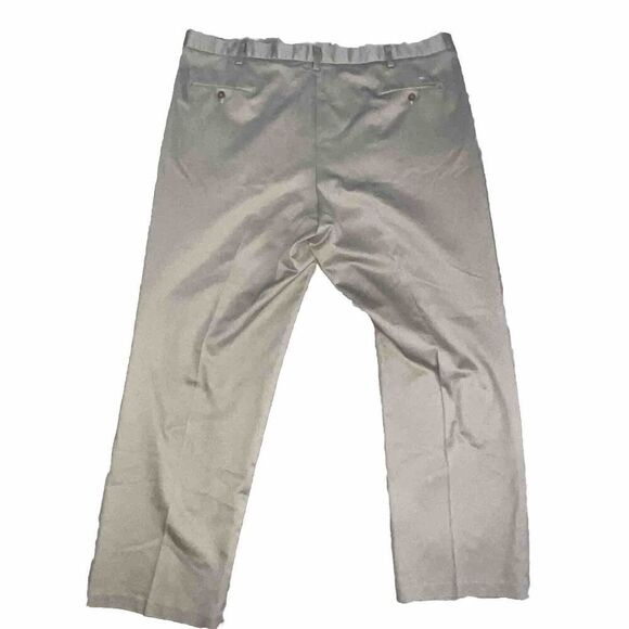 Dockers Mens Pleated Classic Fit Pants Khaki Tan W44 X‎ L32 Business Career - Picture 2 of 10